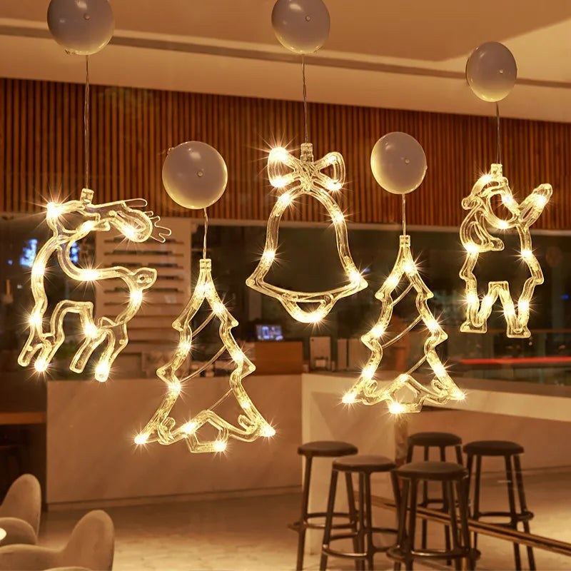 Bring Holiday Cheer with LED Christmas Snowflake & Santa Ornaments Homelune LTD