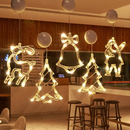 Bring Holiday Cheer with LED Christmas Snowflake & Santa Ornaments Homelune LTD
