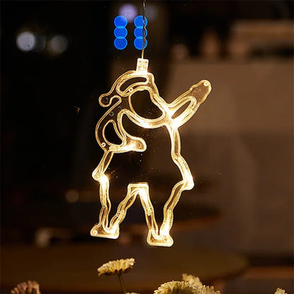 Bring Holiday Cheer with LED Christmas Snowflake & Santa Ornaments Homelune LTD