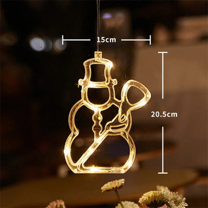 Bring Holiday Cheer with LED Christmas Snowflake & Santa Ornaments Homelune LTD