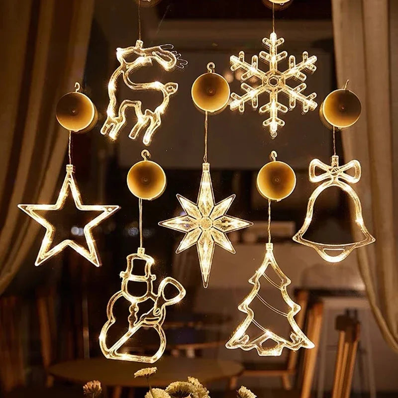 Bring Holiday Cheer with LED Christmas Snowflake & Santa Ornaments Homelune LTD