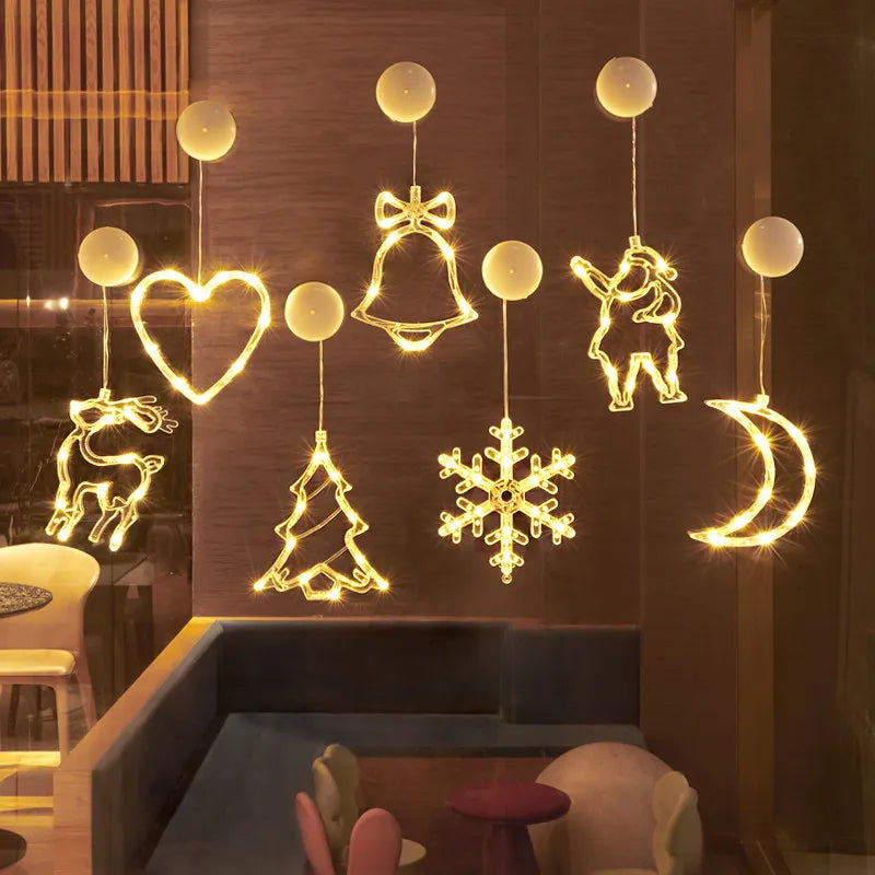 Bring Holiday Cheer with LED Christmas Snowflake & Santa Ornaments Homelune LTD
