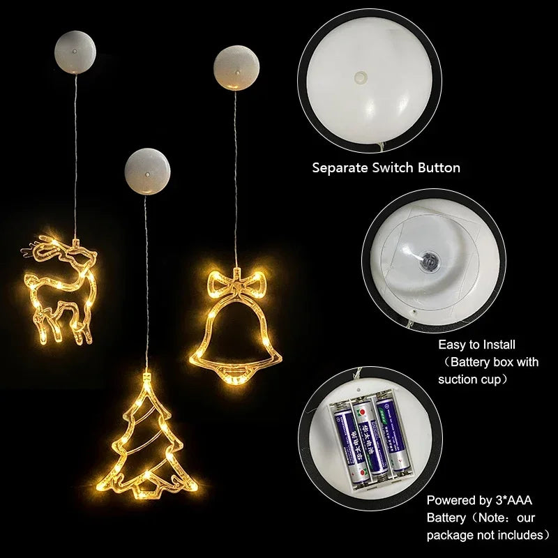 Bring Holiday Cheer with LED Christmas Snowflake & Santa Ornaments Homelune LTD