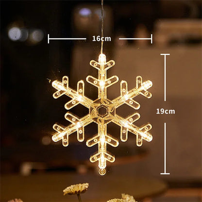 Bring Holiday Cheer with LED Christmas Snowflake & Santa Ornaments Homelune LTD
