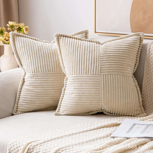 Cozy Up Your Living Space with Corduroy Boho Striped Pillow Covers - Homelune LTD home essentials and decor!