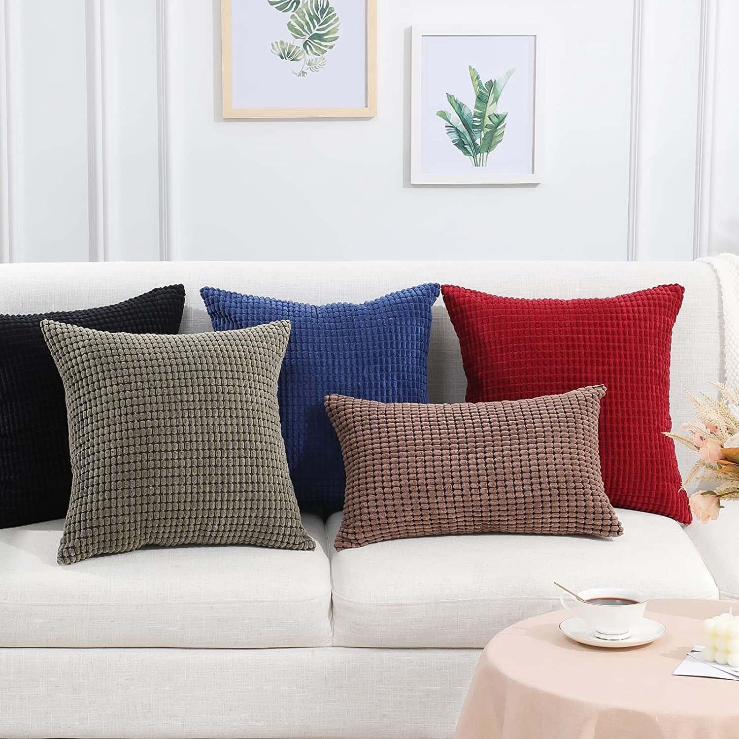 Cozy Up Your Living Space with Corduroy Boho Striped Pillow Covers - Homelune LTD home essentials and decor!