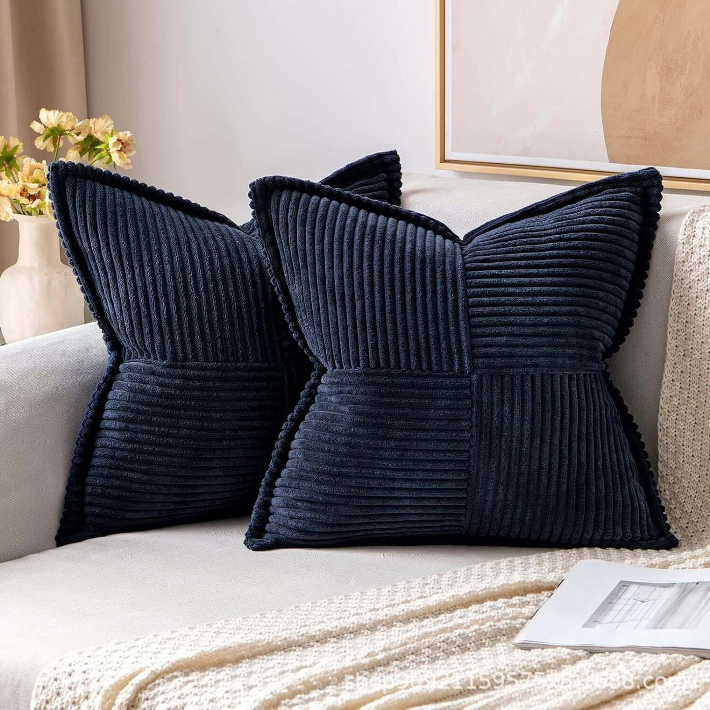 Cozy Up Your Living Space with Corduroy Boho Striped Pillow Covers - Homelune LTD home essentials and decor!