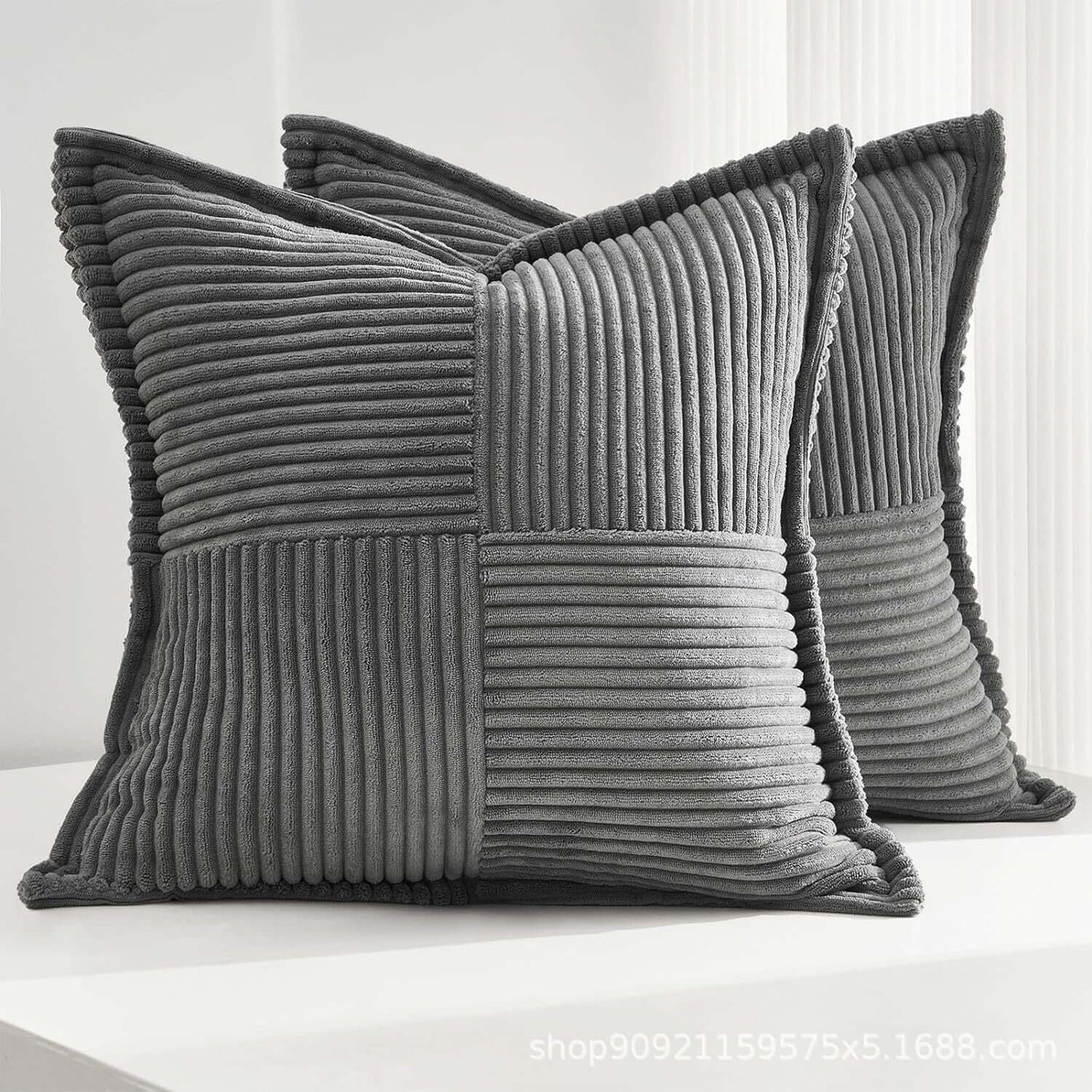 Cozy Up Your Living Space with Corduroy Boho Striped Pillow Covers - Homelune LTD home essentials and decor!