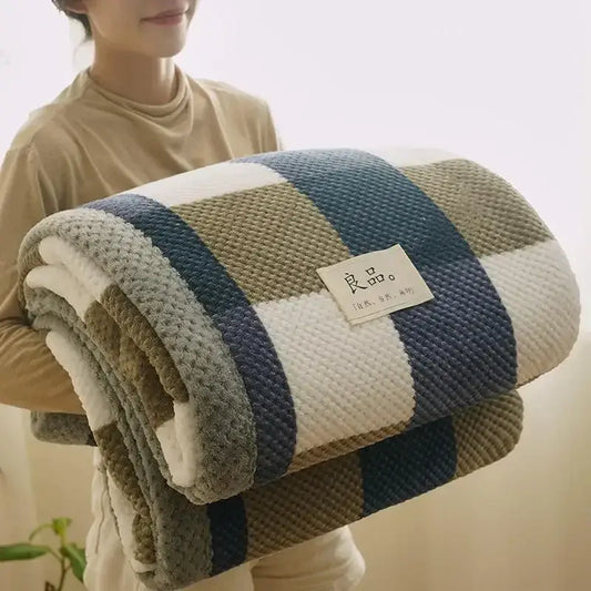 Cozy Up with Handmade Chenille Knit Throw Blanket - Homelune LTD home essentials and decor!