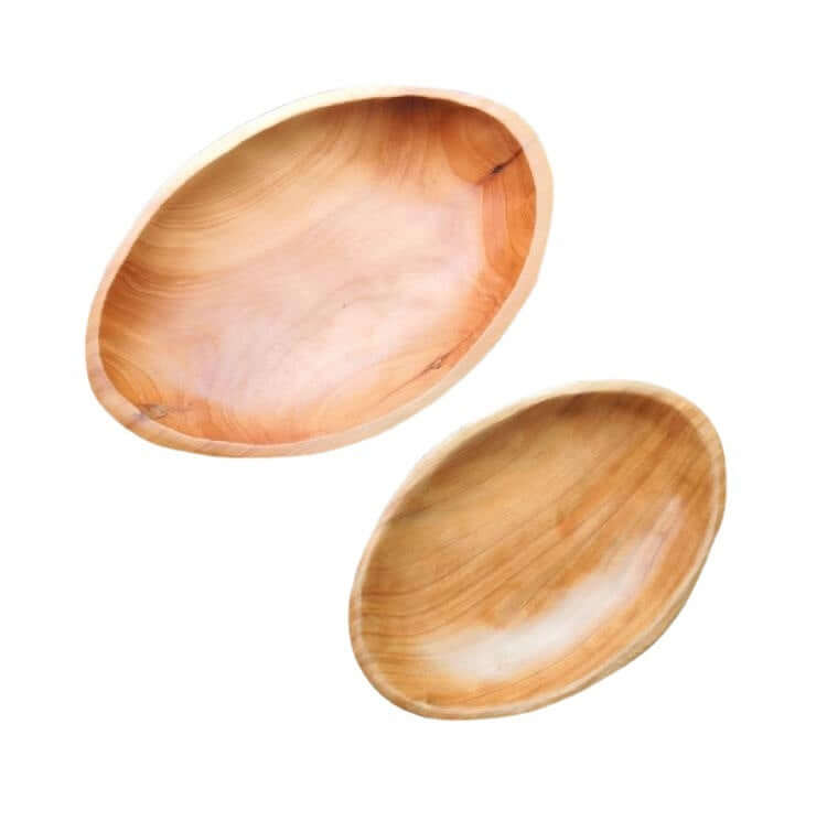 Creative Household Oval Wood Compote Plate - Homelune LTD home essentials and decor!