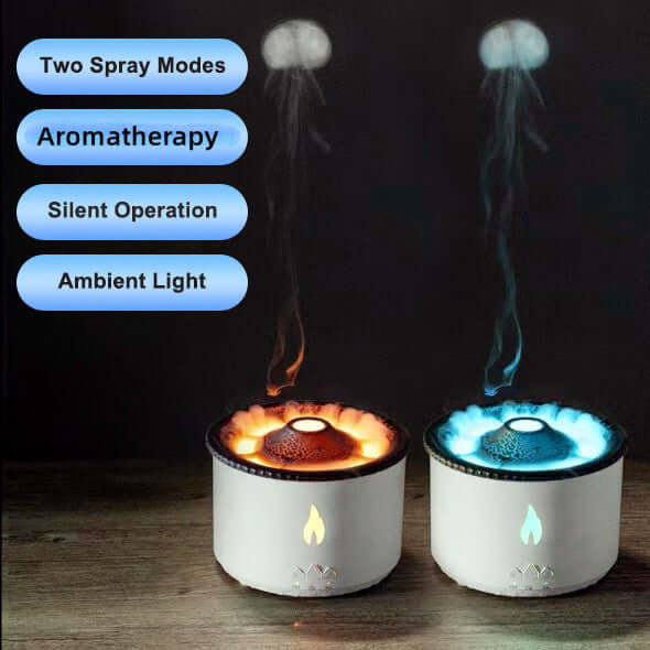 Creative Ultrasonic Essential Oil Humidifier – Volcano & Jellyfish Aromatherapy Diffuser - Homelune LTD home essentials and decor!