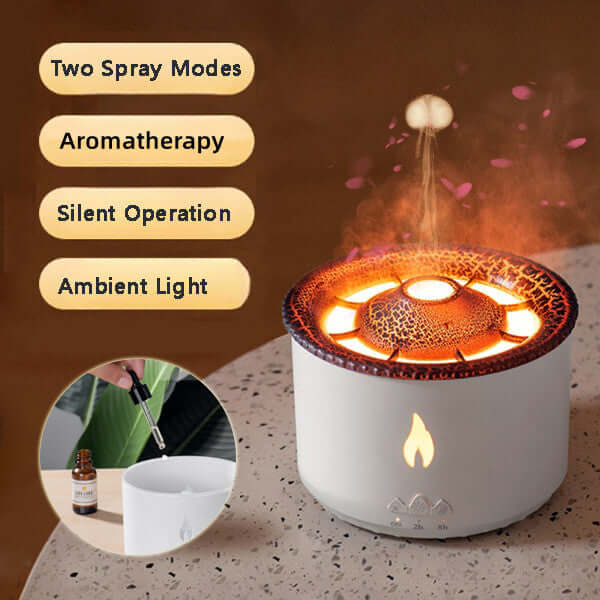 Creative Ultrasonic Essential Oil Humidifier – Volcano & Jellyfish Aromatherapy Diffuser - Homelune LTD home essentials and decor!
