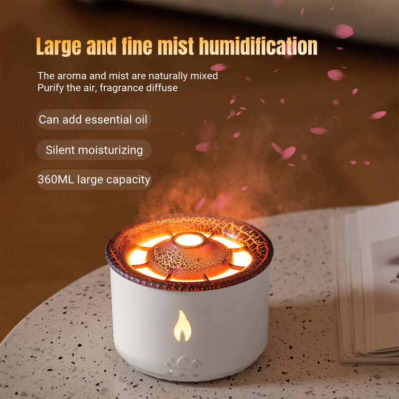 Creative Ultrasonic Essential Oil Humidifier – Volcano & Jellyfish Aromatherapy Diffuser - Homelune LTD home essentials and decor!