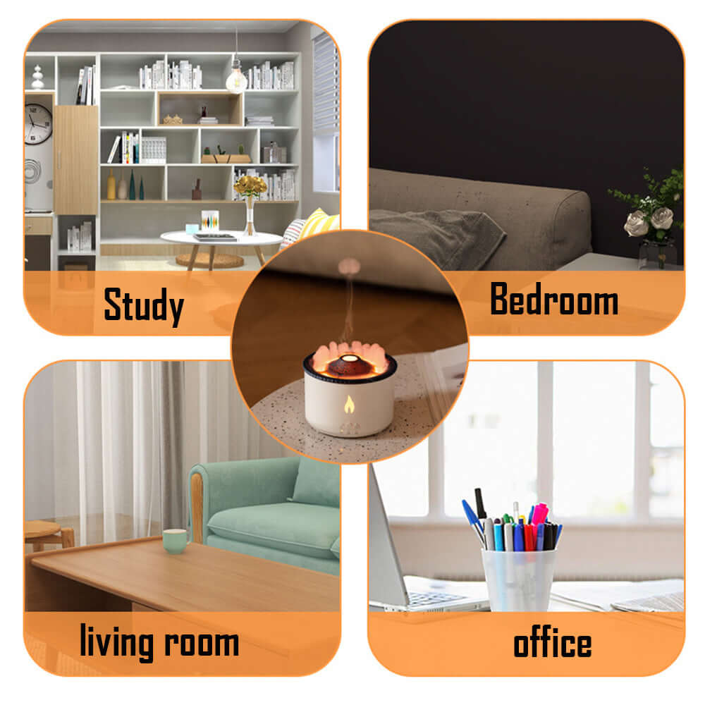 Creative Ultrasonic Essential Oil Humidifier – Volcano & Jellyfish Aromatherapy Diffuser - Homelune LTD home essentials and decor!