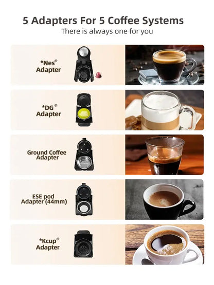 Discover the Ultimate Coffee Experience with Our 5-in-1 Capsule Coffee Machine! - Homelune LTD home essentials and decor!