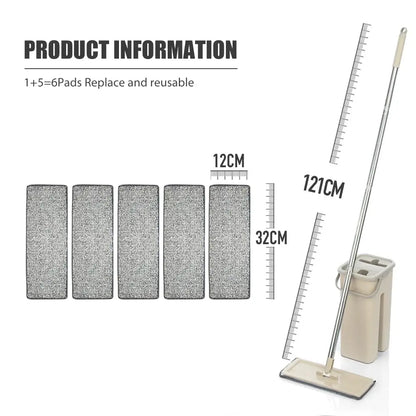 Effortless Floor Cleaning with Hands-Free Flat Squeeze Mop! - Homelune LTD home essentials and decor!