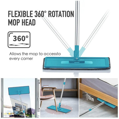 Effortless Floor Cleaning with Hands-Free Flat Squeeze Mop! - Homelune LTD home essentials and decor!