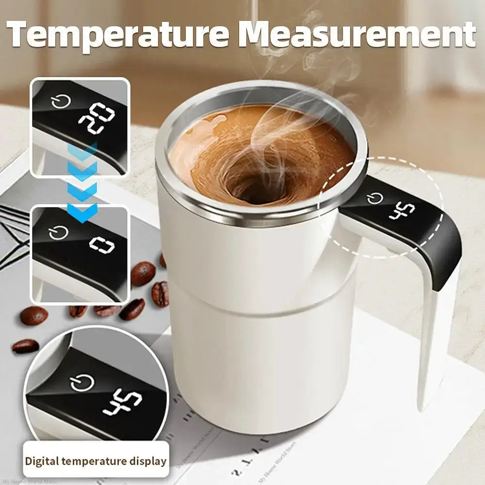 Effortless Stirring with the Rechargeable Self-Stirring Coffee Mug - Homelune LTD home essentials and decor!