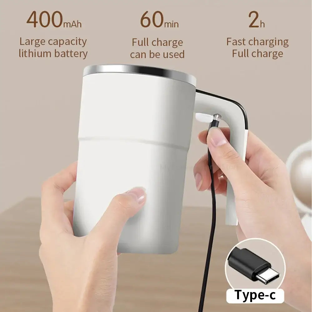 Effortless Stirring with the Rechargeable Self-Stirring Coffee Mug - Homelune LTD home essentials and decor!