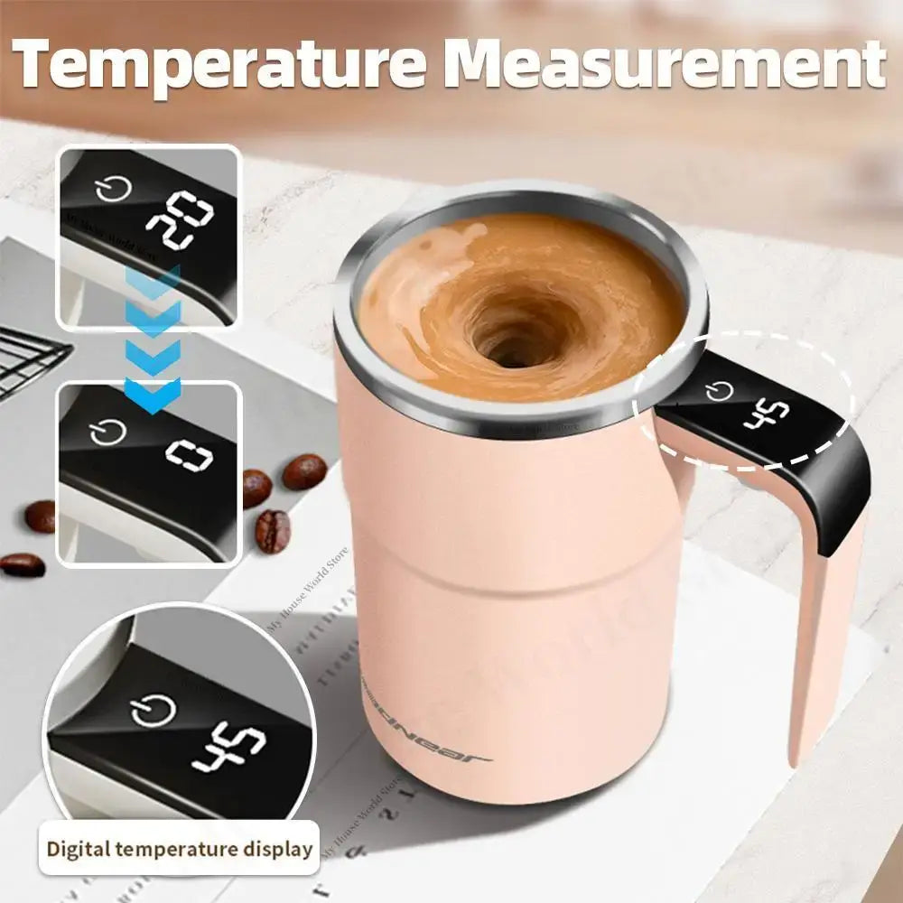 Effortless Stirring with the Rechargeable Self-Stirring Coffee Mug - Homelune LTD home essentials and decor!