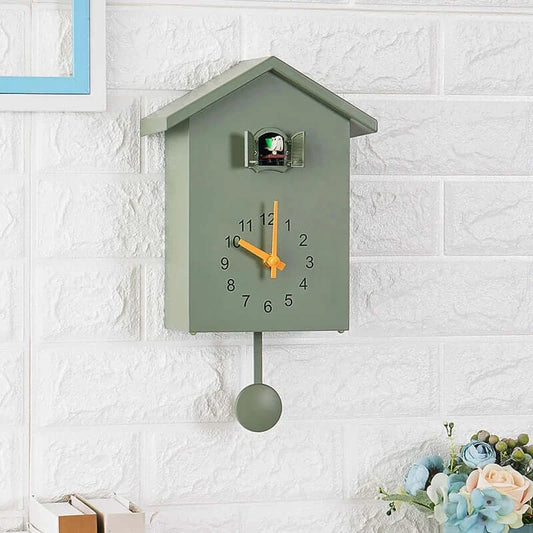 Elegant Cuckoo Quartz Wall Clock with Charming Hourly Chime - Homelune LTD home essentials and decor!