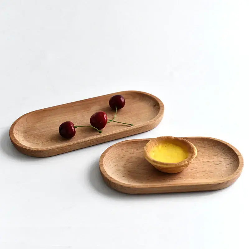 Elegant Japanese Wood Oval Tray - Homelune LTD home essentials and decor!