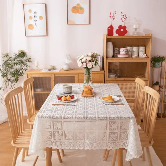 Elegant Lace Openwork Tablecloth for Stylish Dining and Special Events - Homelune LTD home essentials and decor!