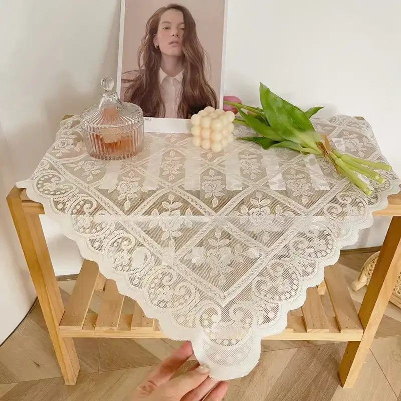 Elegant Lace Openwork Tablecloth for Stylish Dining and Special Events - Homelune LTD home essentials and decor!