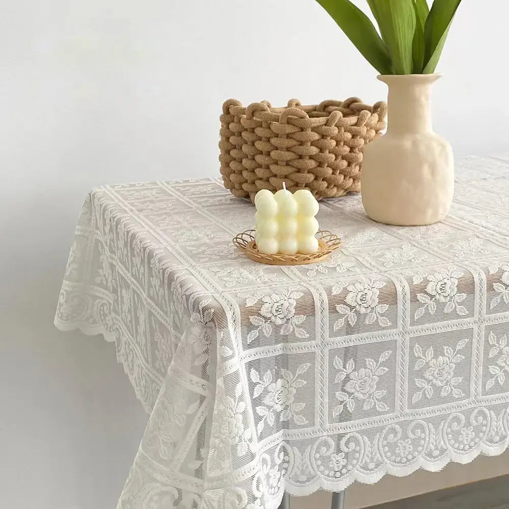 Elegant Lace Openwork Tablecloth for Stylish Dining and Special Events - Homelune LTD home essentials and decor!