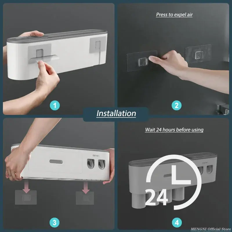 Elevate Your Bathroom with Our Innovative Magnetic Adsorption Toothbrush Holder! - Homelune LTD home essentials and decor!