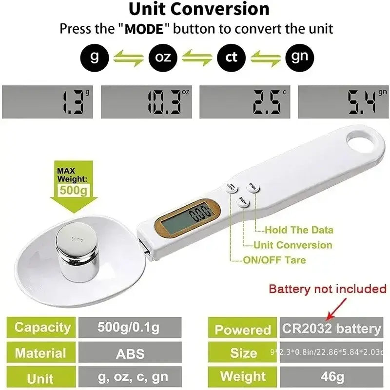 Elevate Your Cooking with Our Precision Weight Measuring Spoon! - Homelune LTD home essentials and decor!