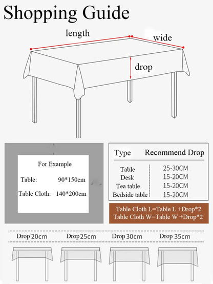 Elevate Your Dining Experience with Our Modern 100% Cotton Linen Tablecloth - Homelune LTD home essentials and decor!