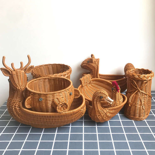 Enhance Your Home with Our Creative Rattan Fruit Basket - Homelune LTD home essentials and decor!