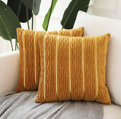 Enhance Your Sofa with the Elegant Striped Velvet Pillow Cover! - Homelune LTD home essentials and decor!