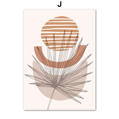 Enhance Your Space with Our Bohemian Line Leaves Abstract Painting! - Homelune LTD home essentials and decor!