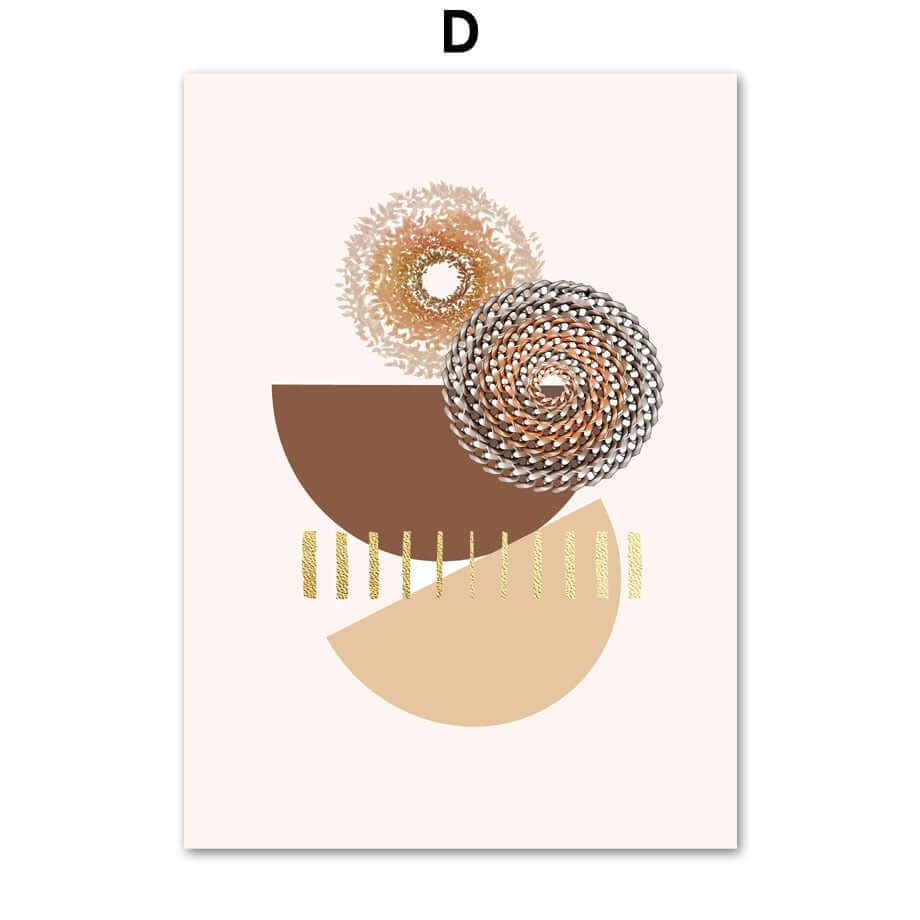 Enhance Your Space with Our Bohemian Line Leaves Abstract Painting! - Homelune LTD home essentials and decor!
