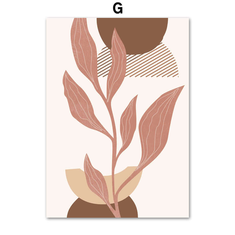 Enhance Your Space with Our Bohemian Line Leaves Abstract Painting! - Homelune LTD home essentials and decor!