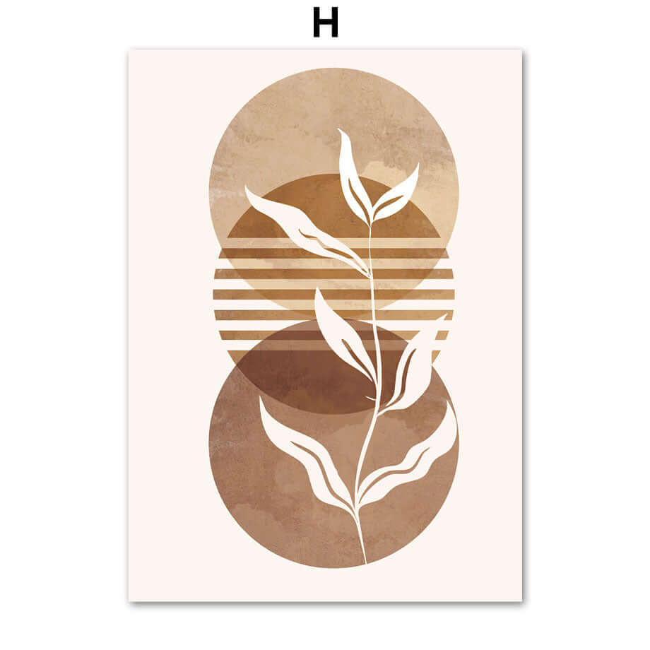 Enhance Your Space with Our Bohemian Line Leaves Abstract Painting! - Homelune LTD home essentials and decor!
