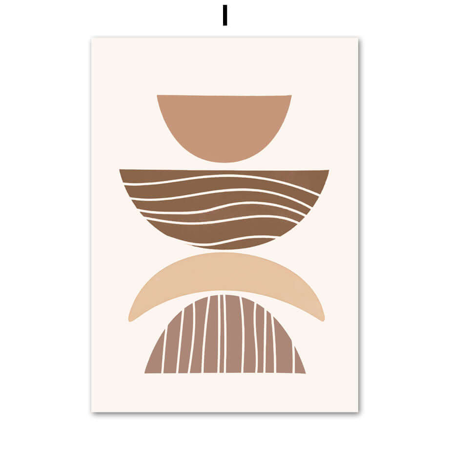 Enhance Your Space with Our Bohemian Line Leaves Abstract Painting! - Homelune LTD home essentials and decor!
