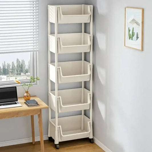 Enhance Your Space with Our Versatile Trolley Bookshelf Kitchen Storage Rack! - Homelune LTD home essentials and decor!