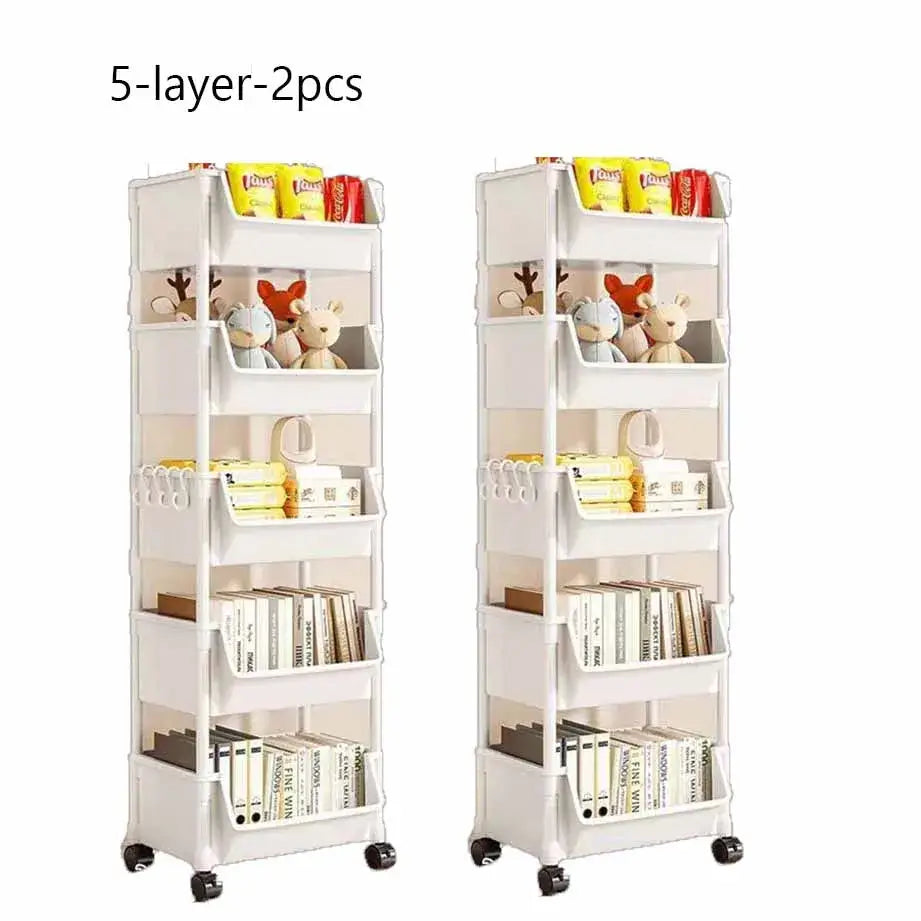 Enhance Your Space with Our Versatile Trolley Bookshelf Kitchen Storage Rack! - Homelune LTD home essentials and decor!