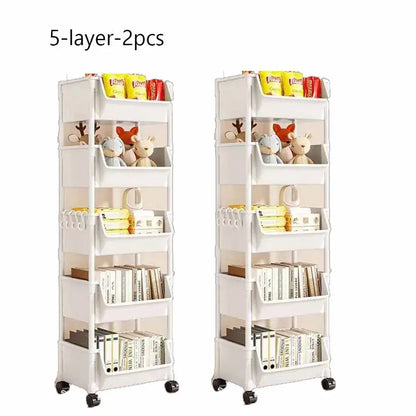 Enhance Your Space with Our Versatile Trolley Bookshelf Kitchen Storage Rack! - Homelune LTD home essentials and decor!