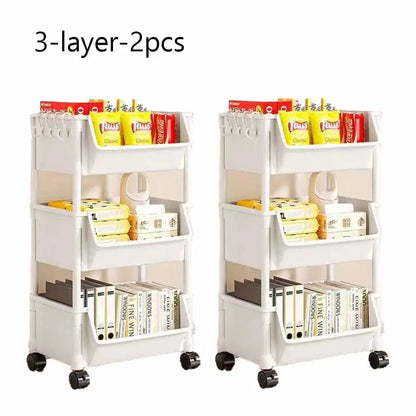 Enhance Your Space with Our Versatile Trolley Bookshelf Kitchen Storage Rack! - Homelune LTD home essentials and decor!