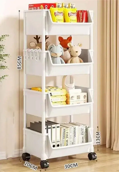 Enhance Your Space with Our Versatile Trolley Bookshelf Kitchen Storage Rack! - Homelune LTD home essentials and decor!
