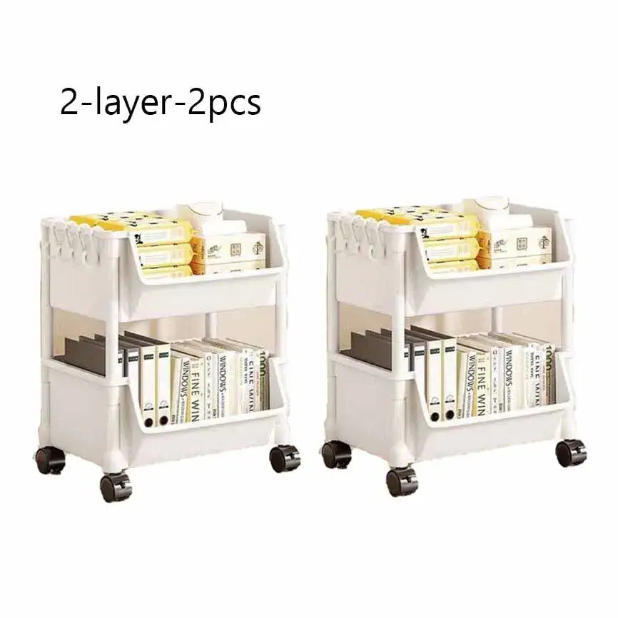 Enhance Your Space with Our Versatile Trolley Bookshelf Kitchen Storage Rack! - Homelune LTD home essentials and decor!