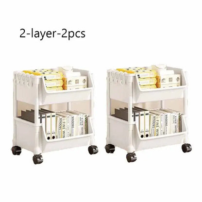 Enhance Your Space with Our Versatile Trolley Bookshelf Kitchen Storage Rack! - Homelune LTD home essentials and decor!