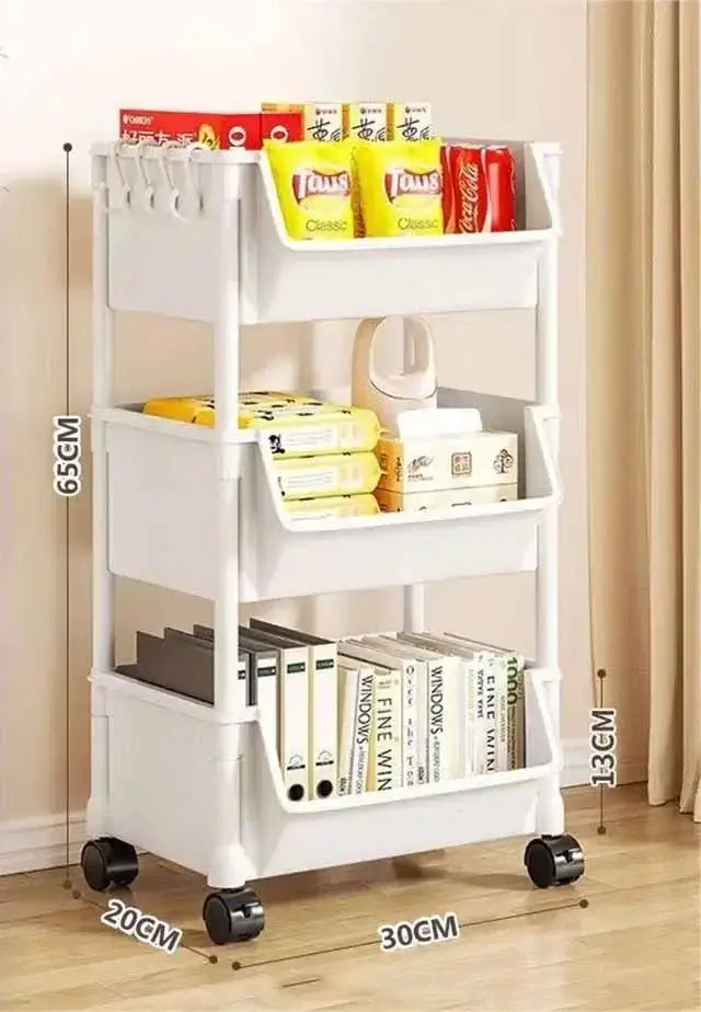 Enhance Your Space with Our Versatile Trolley Bookshelf Kitchen Storage Rack! - Homelune LTD home essentials and decor!