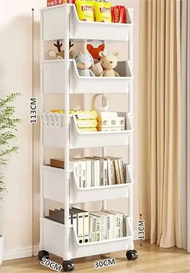 Enhance Your Space with Our Versatile Trolley Bookshelf Kitchen Storage Rack! - Homelune LTD home essentials and decor!
