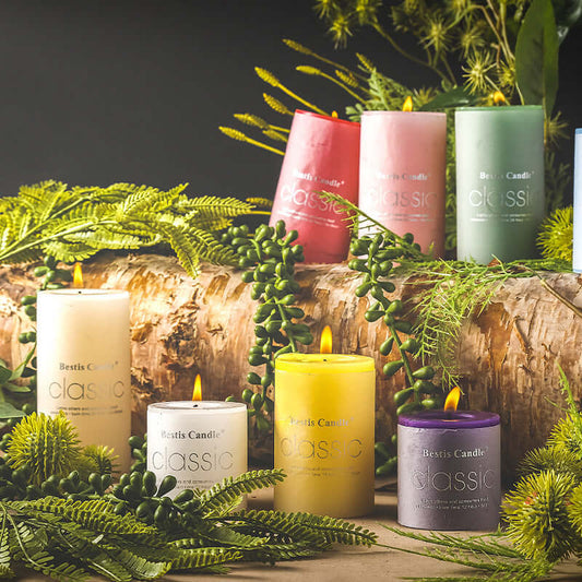 Experience Serenity with Our Cylindrical Color Aromatherapy Candle - Homelune LTD home essentials and decor!