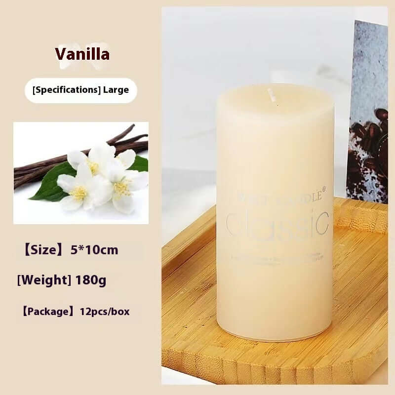 Experience Serenity with Our Cylindrical Color Aromatherapy Candle - Homelune LTD home essentials and decor!